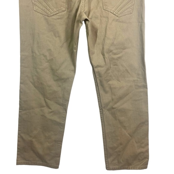 Akademiks Rip Twill Jeans Mens 38x30 Camel AKA36JN37 Punk Ript‎ Jeenz Distressed - Picture 9 of 15